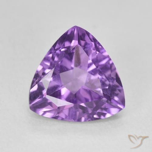 2.86ct Naturel Violet foncé Améthyste, Trillion, VVS-VS