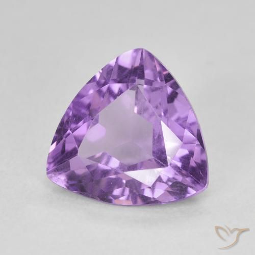 Améthyste Violet moyen naturelle Trillion, 2.75 ct, VVS-VS