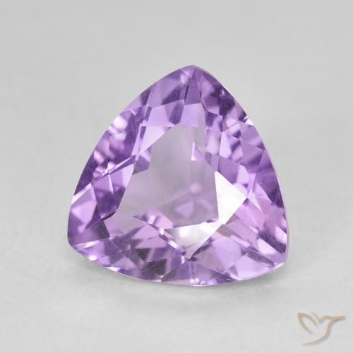 Améthyste Violet moyen naturelle Trillion, 2.85 ct, VVS-VS