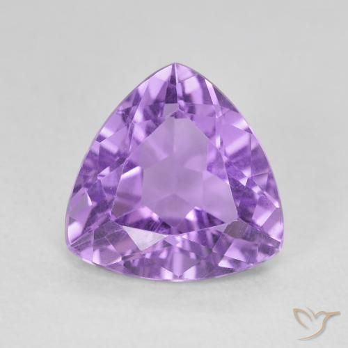 2.91ct Naturel Violet foncé Améthyste, Trillion, VVS-VS