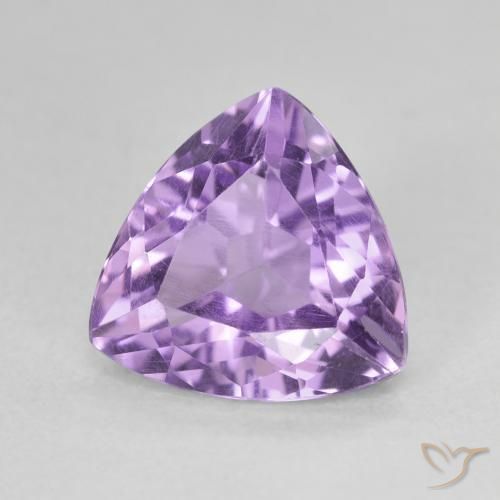 Améthyste Violet moyen naturelle Trillion, 2.86 ct, VVS-VS