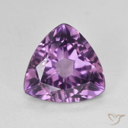 2.87ct Naturel Rose violet moyen Améthyste, Trillion, VVS-VS