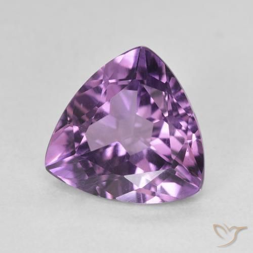 Améthyste Rose violet moyen naturelle Trillion, 2.87 ct, VVS-VS