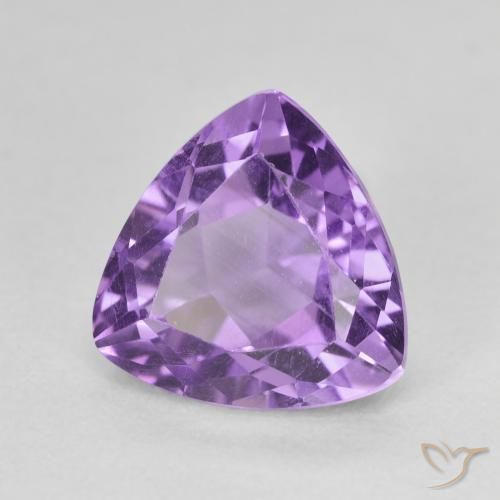 Améthyste Violet foncé naturelle Trillion, 3.16 ct, VVS-VS