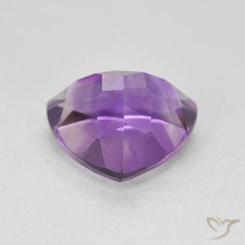 Améthyste Violet moyen naturelle Trillion, 3.05 ct, VVS-VS