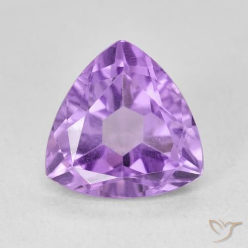 3.12ct Naturel Violet moyen Améthyste, Trillion, VVS-VS