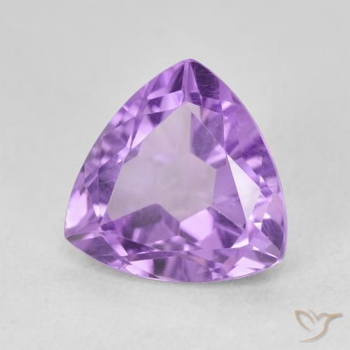 Améthyste Violet moyen naturelle Trillion, 3.12 ct, VVS-VS