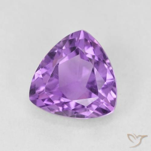 Améthyste Violet intense naturelle Trillion, 2.70 ct, VVS-VS