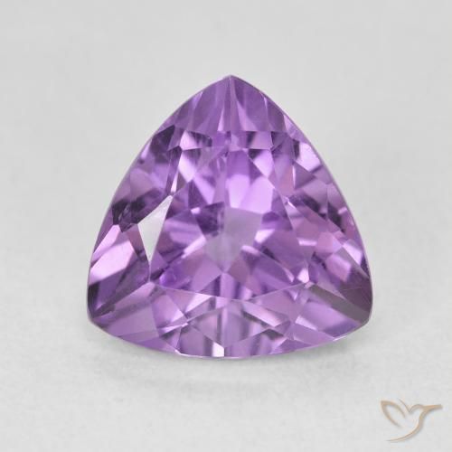 3.07ct Naturel Violet violacé Améthyste, Trillion, VVS-VS