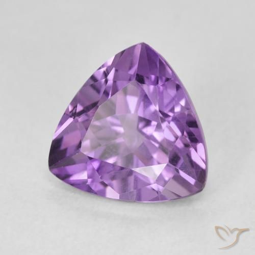 Améthyste Violet violacé naturelle Trillion, 3.07 ct, VVS-VS