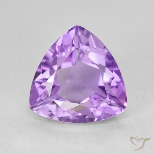 3.11ct Naturel Violet violacé Améthyste, Trillion, VVS-VS