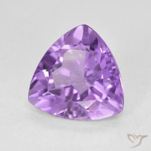 Améthyste Violet intense naturelle Trillion, 2.97 ct, VVS-VS
