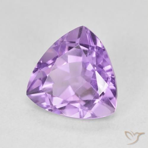 Améthyste Violet moyen naturelle Trillion, 2.90 ct, VVS