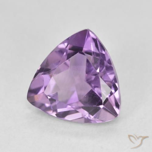 Améthyste Violet moyen naturelle Trillion, 2.86 ct, VVS