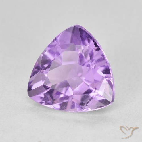 Améthyste Violet moyen naturelle Trillion, 2.82 ct, VVS