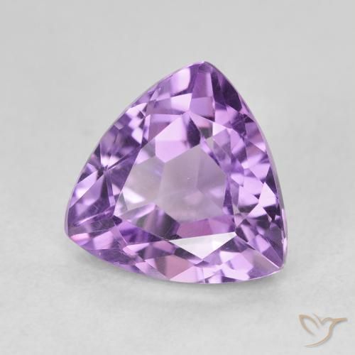 Améthyste Violet aubergine naturelle Trillion, 3.09 ct, VVS