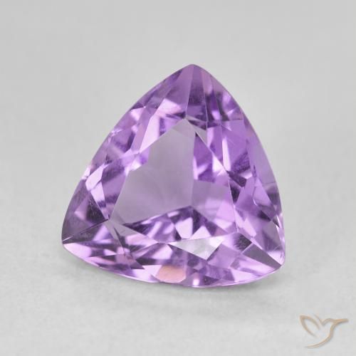 Améthyste Violet foncé naturelle Trillion, 2.84 ct, VVS