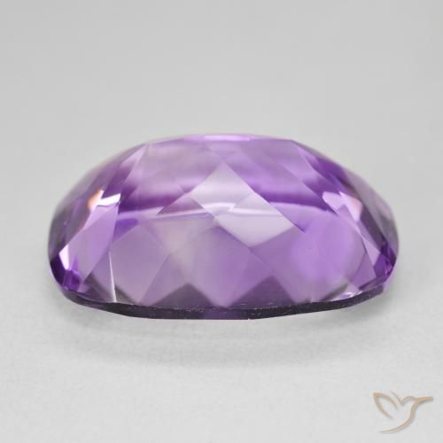 Améthyste Violet iris profond naturelle Coussin, 17.54 ct, VVS