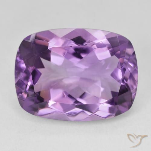 18.33ct Naturel Medium Light Purplish-Violet Améthyste, Coussin, VVS