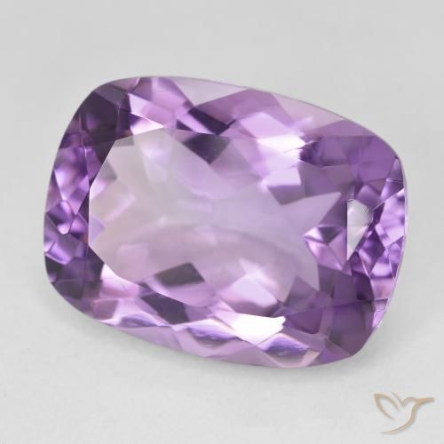 Améthyste Medium Light Purplish-Violet naturelle Coussin, 18.33 ct, VVS