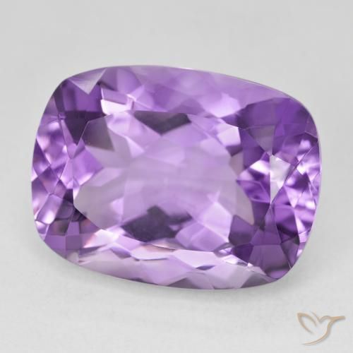 Améthyste Violet moyen naturelle Coussin, 18.46 ct, VVS