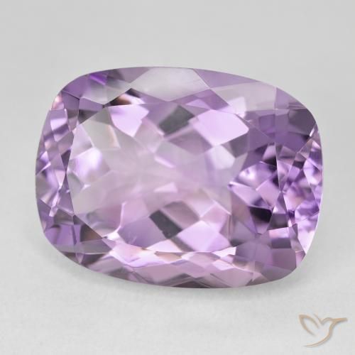 Améthyste Violet rose moyen naturelle Coussin, 19.62 ct, VVS-VS