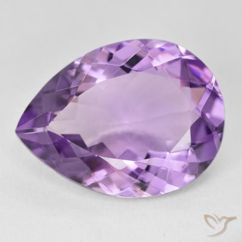 16.38ct Naturel Pourpre violacé moyen Améthyste, En forme de poire, VVS