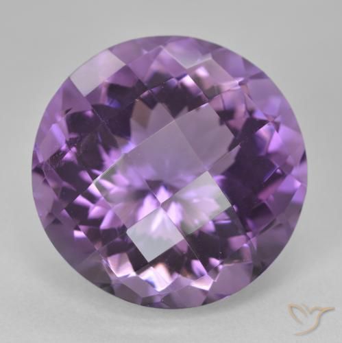 19.88ct Naturel Violet moyen Améthyste, Tour, VVS-VS