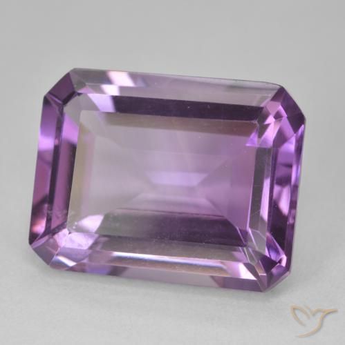 Améthyste Rose violet moyen naturelle Octogone / coupe Émeraude, 15.86 ct, VVS-VS