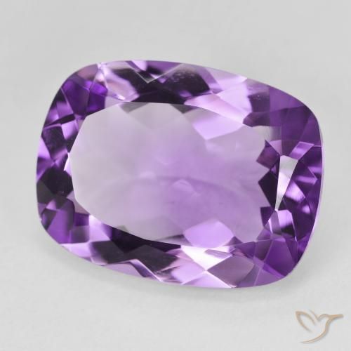 Améthyste Pourpre violacé moyen naturelle Coussin, 16.66 ct, VVS