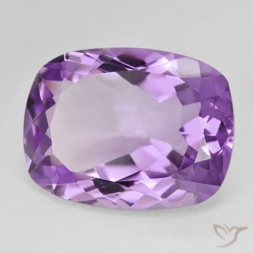 Améthyste Violet violacé naturelle Coussin, 17.64 ct, VVS