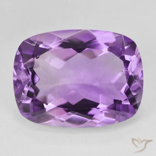 17.76ct Naturel Violet violacé Améthyste, Coussin, VVS