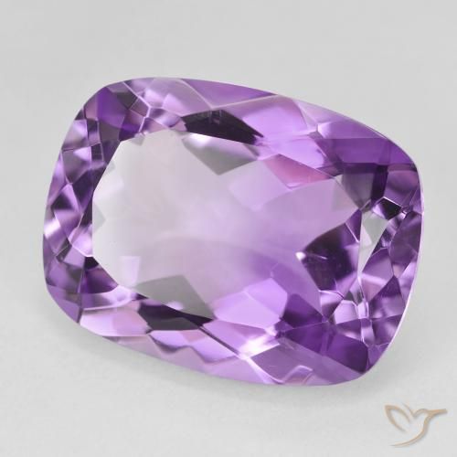 Améthyste Violet violacé naturelle Coussin, 17.76 ct, VVS