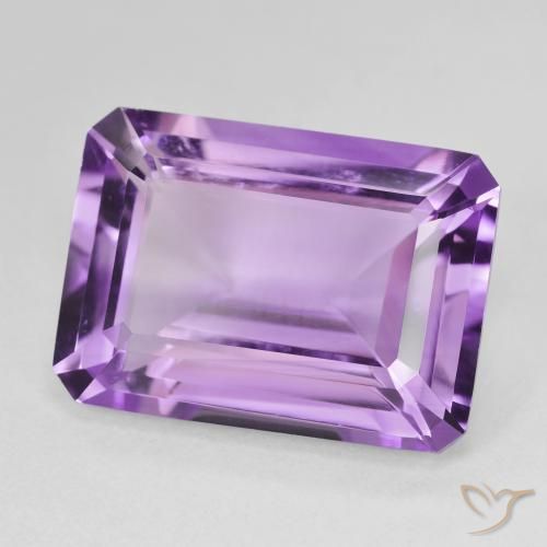 Améthyste Pourpre violacé profond naturelle Octogone / coupe Émeraude, 14.44 ct, VVS-VS