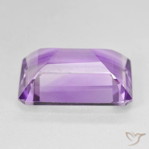 Améthyste Pourpre violacé profond naturelle Octogone / coupe Émeraude, 14.44 ct, VVS-VS