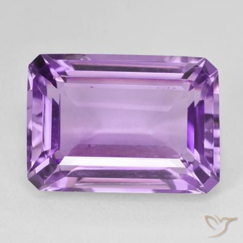 15.67ct Naturel Violet violacé Améthyste, Taille émeraude, VS