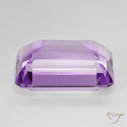 Améthyste Violet violacé naturelle Octogone / coupe Émeraude, 15.67 ct, VS