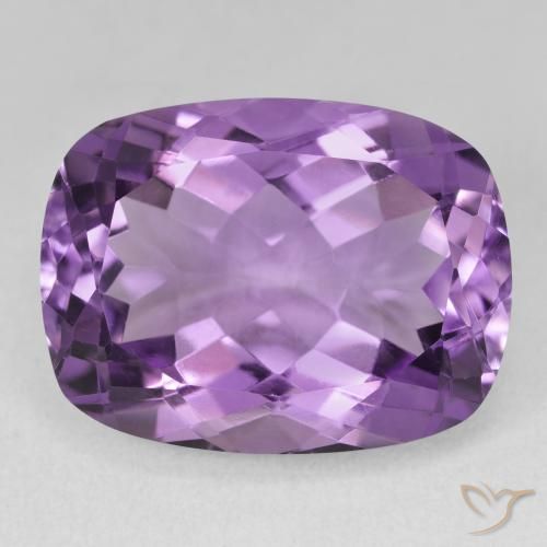 19.29ct Naturel Violet violacé Améthyste, Coussin, VVS-VS