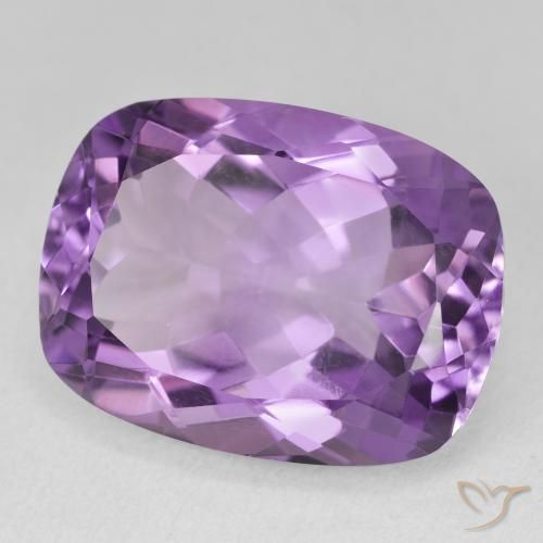 Améthyste Violet violacé naturelle Coussin, 19.29 ct, VVS-VS