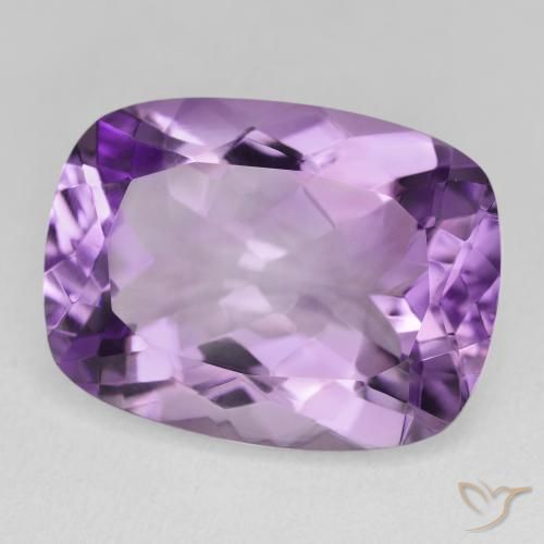 Améthyste Violet violacé naturelle Coussin, 17.06 ct, VVS-VS