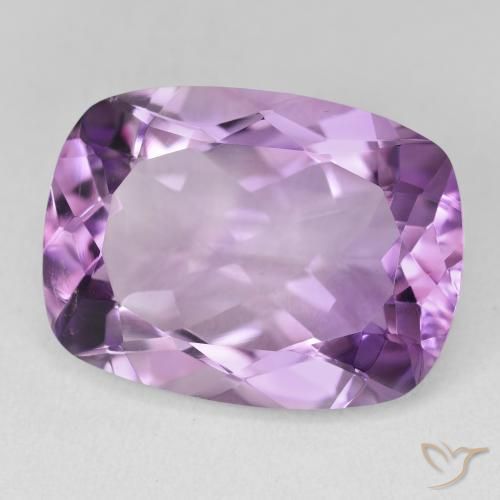 Améthyste Light-Medium Violet naturelle Coussin, 16.83 ct, VVS-VS