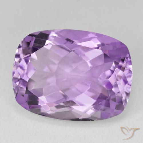 Améthyste Light-Medium Violet naturelle Coussin, 19.50 ct, VVS-VS
