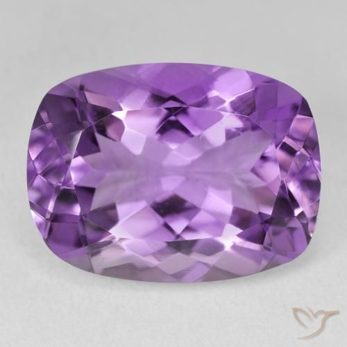 17.58ct Naturel Violet vif Améthyste, Coussin, VVS-VS