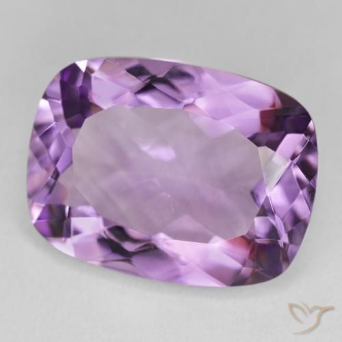 Améthyste Light-Medium Violet naturelle Coussin, 16.89 ct, VVS-VS