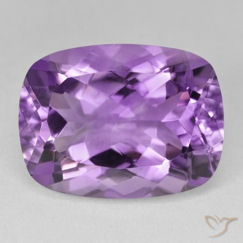 19.31ct Naturel Violet intense Améthyste, Coussin, VVS-VS