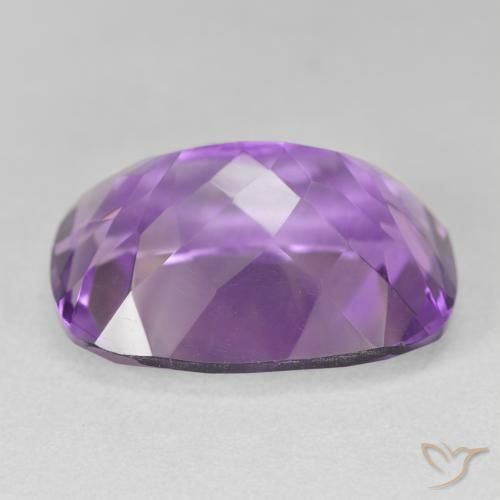 Améthyste Violet intense naturelle Coussin, 19.31 ct, VVS-VS