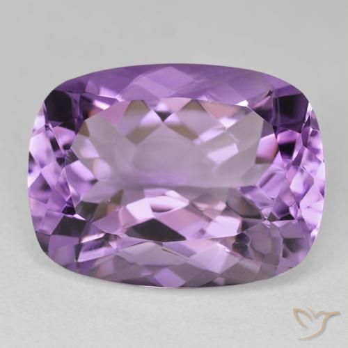 19.00ct Naturel Light-Medium Violet Améthyste, Coussin, VVS-VS