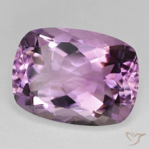 Améthyste Light-Medium Violet naturelle Coussin, 19.11 ct, VVS-VS