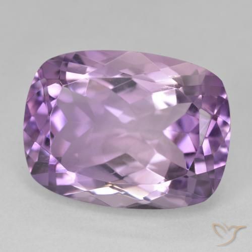 Améthyste Light-Medium Violet naturelle Coussin, 19.70 ct, VS