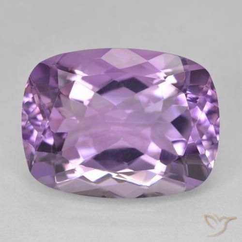 19.35ct Naturel Light-Medium Violet Améthyste, Coussin, VVS